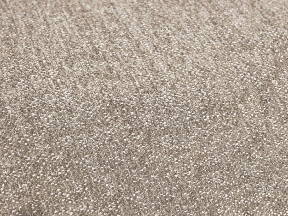 ECKSOFA Ottomane links  EVEREST Taupe Flachgewebe  - Taupe/Schwarz, MODERN, Kunststoff/Textil (210/352cm)