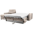 ECKSOFA Hellbraun Webstoff  - Hellbraun/Schwarz, KONVENTIONELL, Kunststoff/Textil (160/270cm) - Carryhome