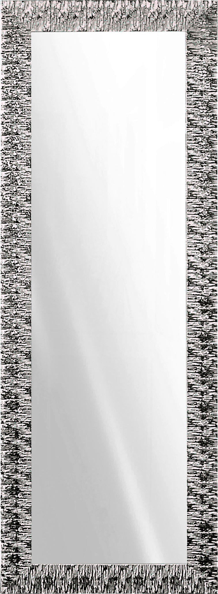 WANDSPIEGEL 55/155/2 cm    - Silberfarben/Weiß, Design, Glas/Holz (55/155/2cm)