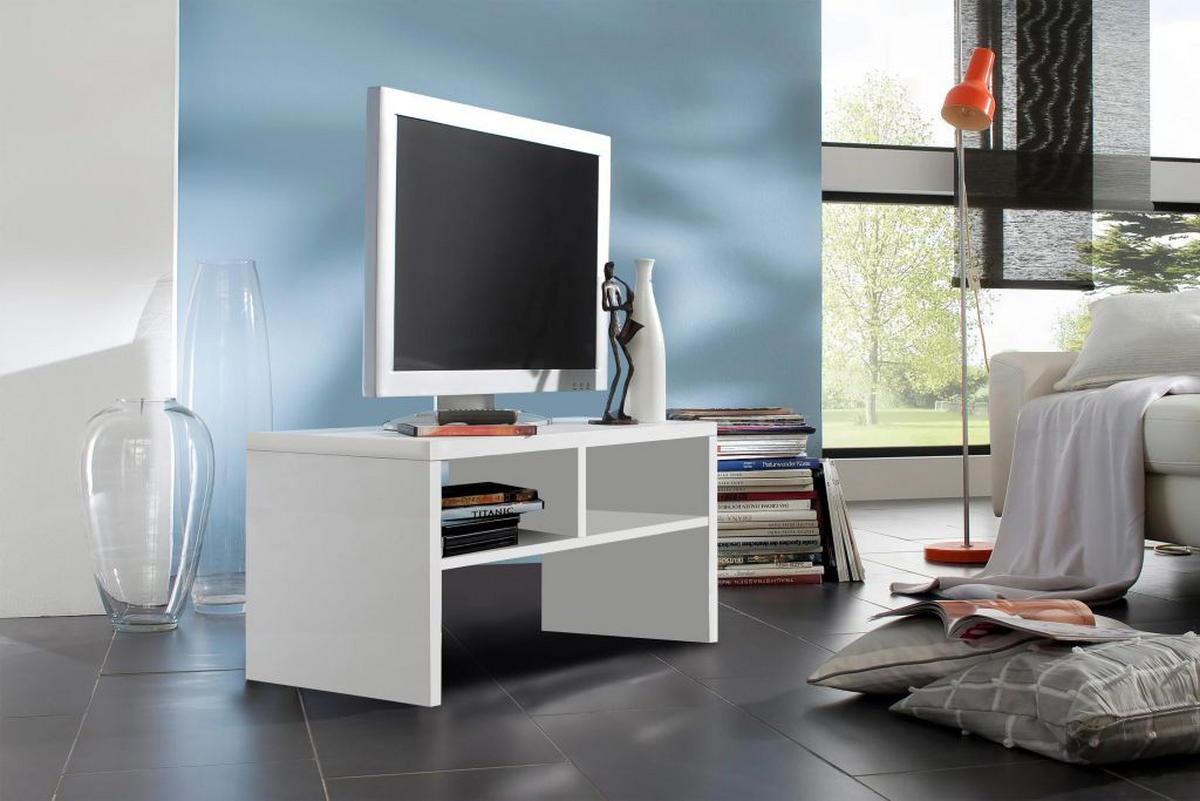 TV ELEMENT bijela   - bijela, Basics, drvni materijal (63/40/30cm) - Ti'me