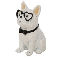 DEKORAČNÍ ZVÍŘÁTKO - bílá/černá, Basics, plast (11/14/21cm)