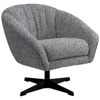 FÅTÖLJ i textil grå  - svart/grå, Design, metall/textil (80/78/80cm) - MID.YOU