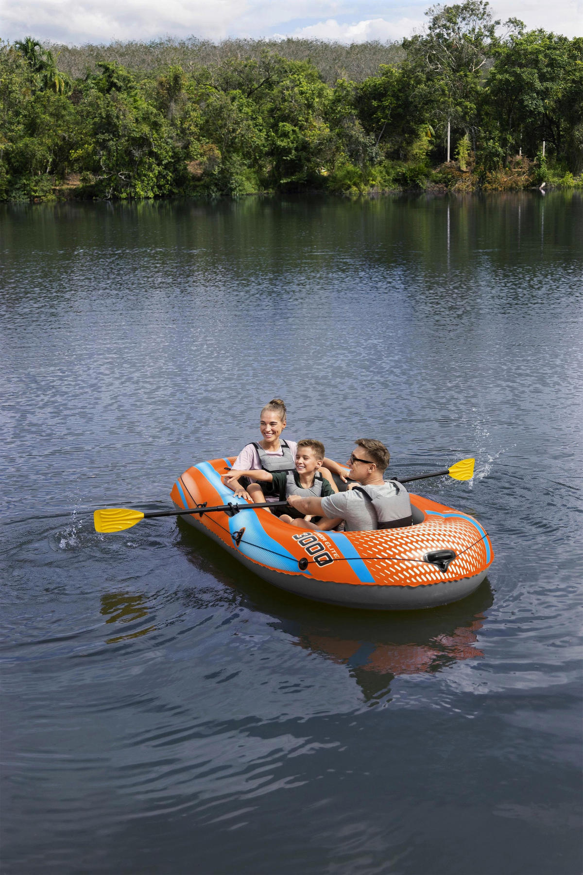 KAJAK 61145 KONDOR ELITE 3000  - Orange, Konventionell, Kunststoff (246/122/38cm) - Bestway