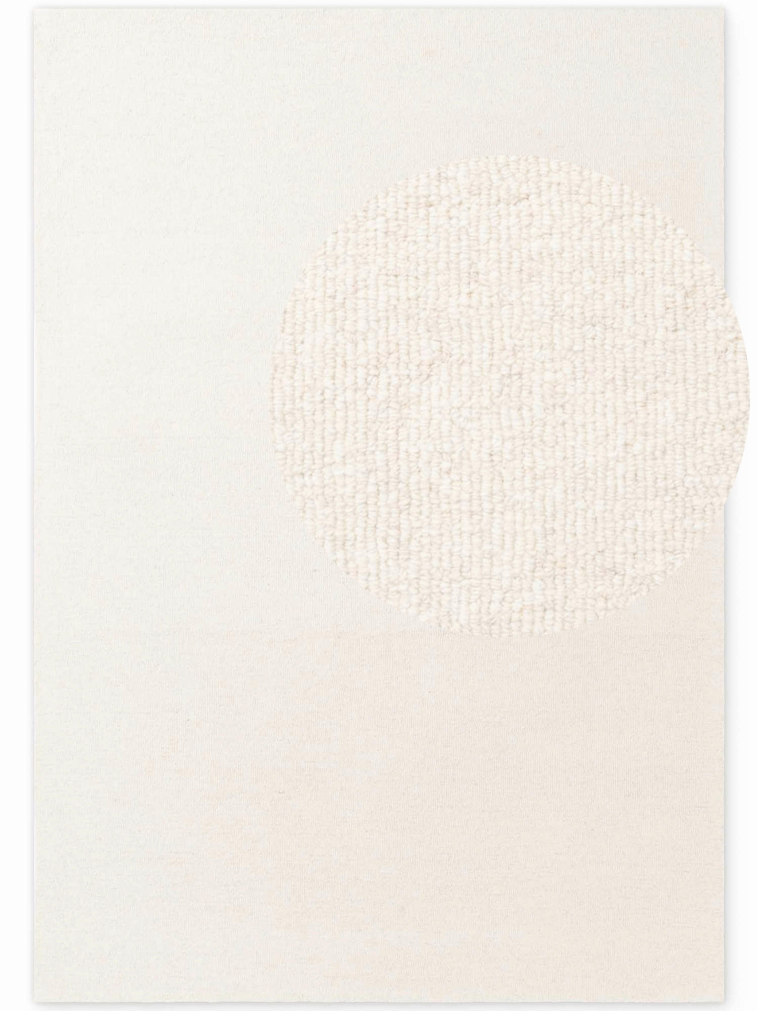 WOLLTEPPICH 160/230 cm Puristic Creme rechteckig  - Creme, Basics, Textil (160/230cm) - Elle Decoration