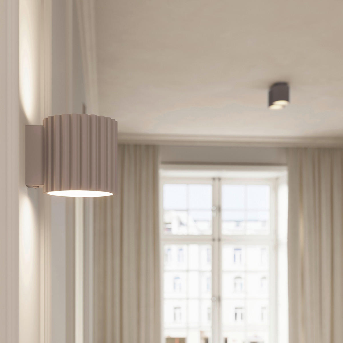WANDLEUCHTE Aura 10/12/10 cm   - Perlmutt, Design, Metall (10/12/10cm)