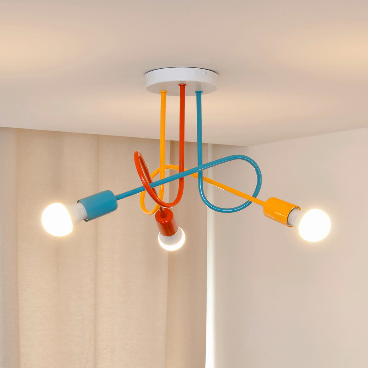 KINDERDECKENLEUCHTE 45/45/30 cm   - Multicolor, LIFESTYLE, Metall (45/45/30cm)