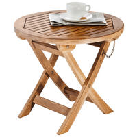 ZÁHRADNÝ PRÍRUČNÝ STOLÍK, drevo, 50/50/45 cm - farba tíku, Romantik / Landhaus, drevo (50/50/45cm) - Ambia Garden