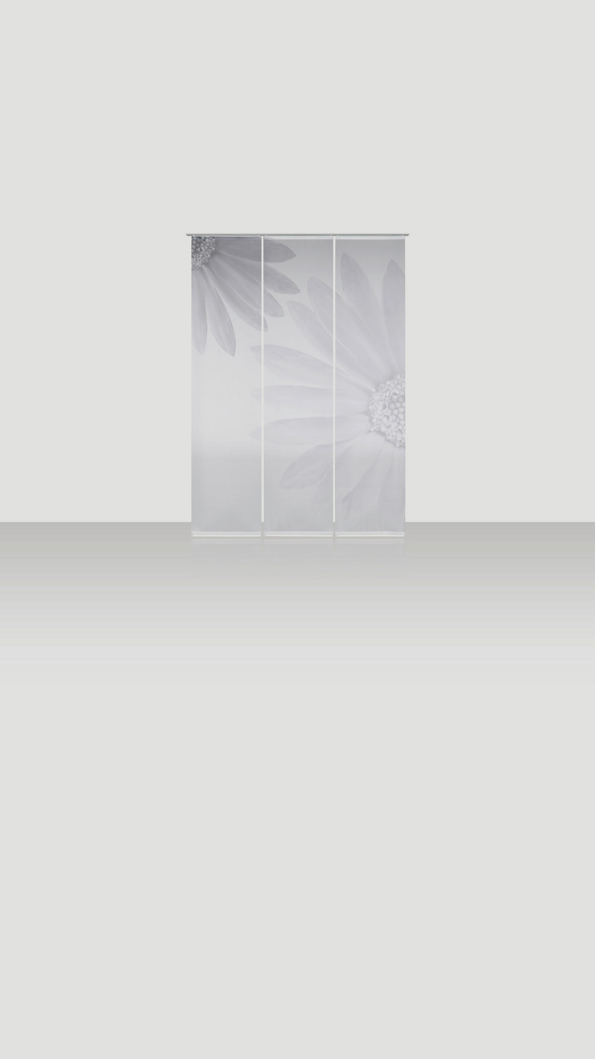FLÄCHENVORHANG  3 Stück  halbtransparent  60/245 cm   - Silberfarben, Basics, Textil (60/245cm) - Novel