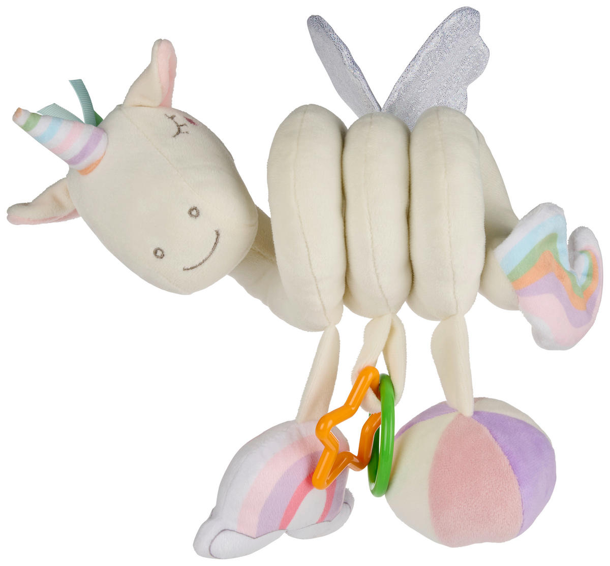 BABYSCHALENMOBILE  - Weiß, Trend, Kunststoff/Textil (25cm) - Patinio