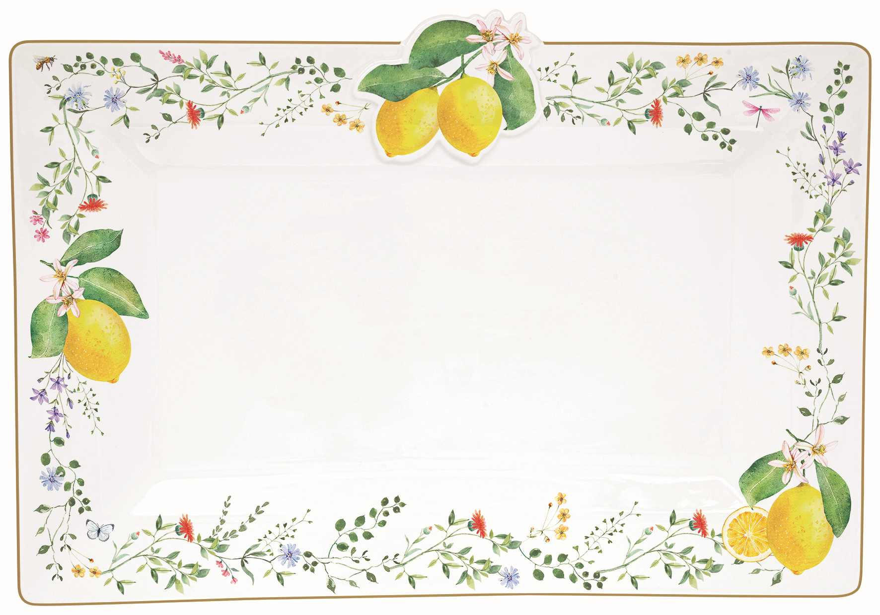 PLADANJ ZA SERVIRANJE   25/18/1.5 cm       - zelena/žuta, Basics, keramika (25/18/1.5cm)