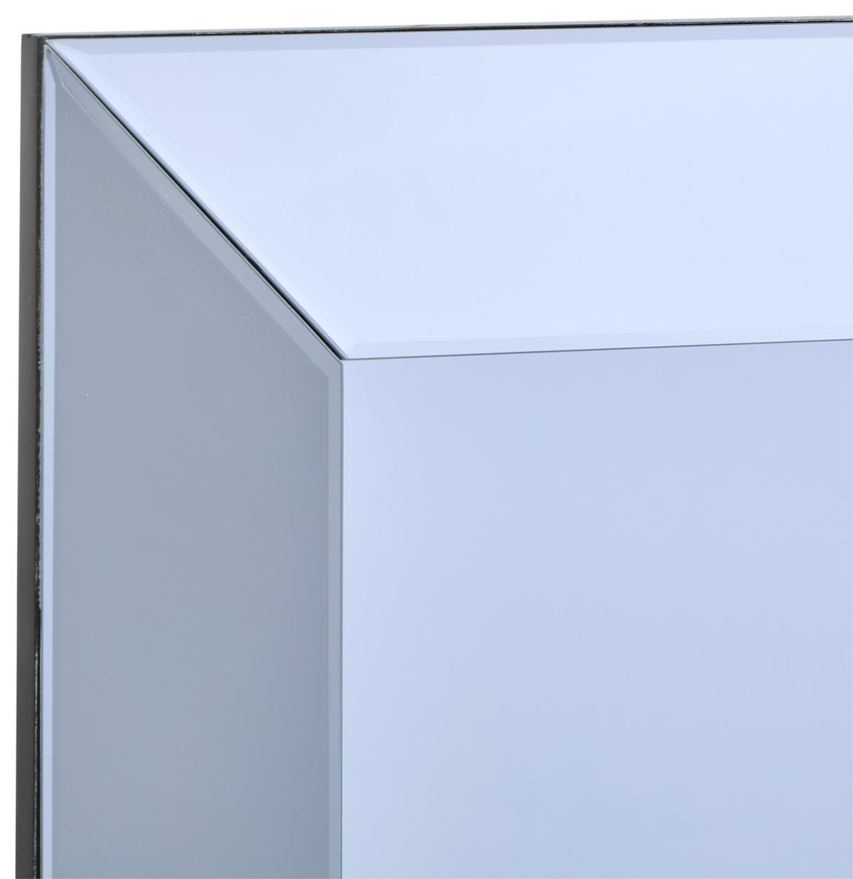 WANDSPIEGEL 120/52/12.5 cm    in rechteckig  - Klar/Dunkelgrau, Design, Glas/Holzwerkstoff (120/52/12.5cm) - MID.YOU