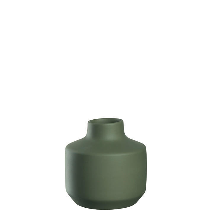 VASE  - Grün, Basics, Keramik (18/19/18cm) - Leonardo