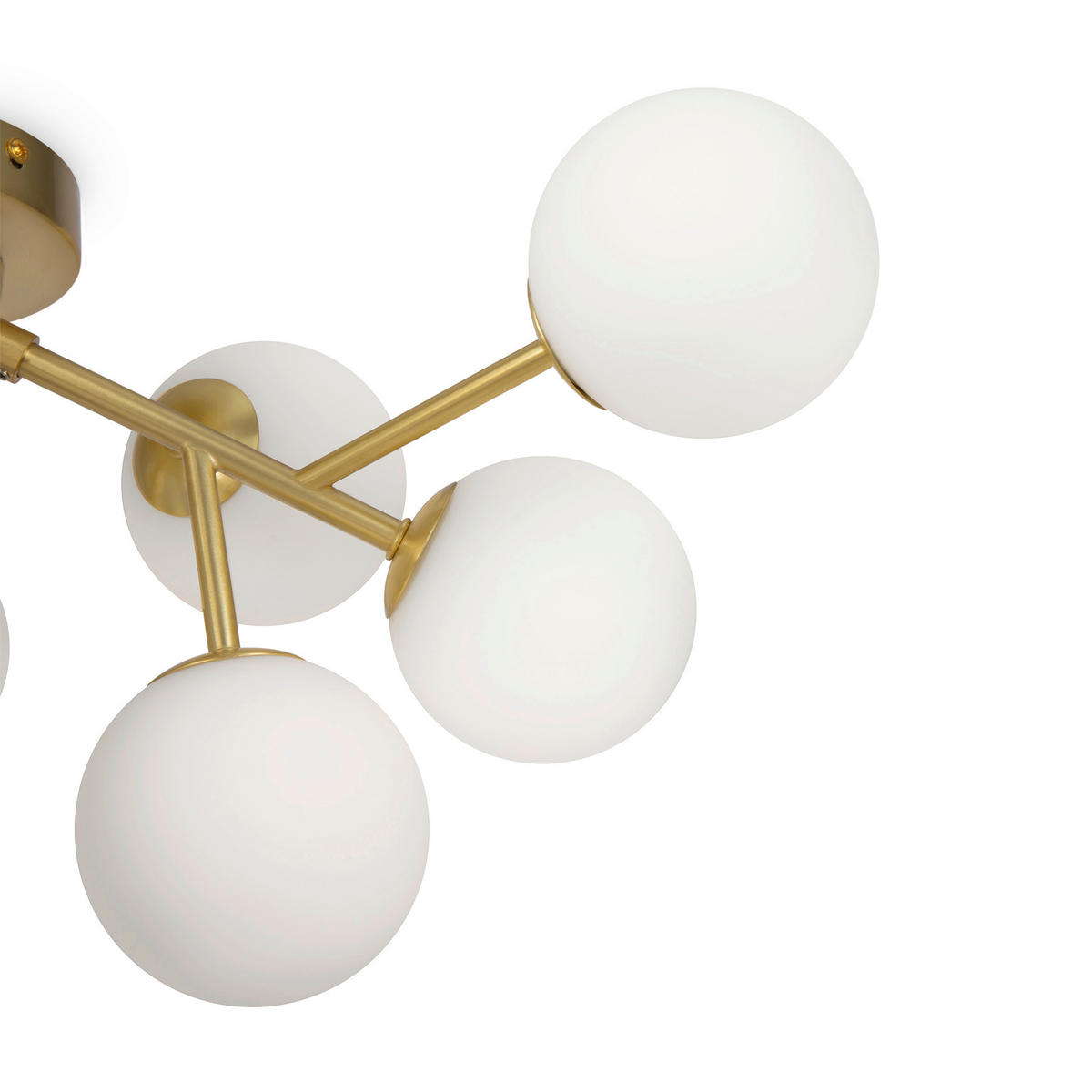 DECKENLEUCHTE 60/20/60 cm   - Messingfarben, Trend, Glas/Metall (60/20/60cm) - MAYTONI