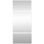 FRONTPANEELSET   - Klar, KONVENTIONELL, Glas (92/202cm) - Hom`in