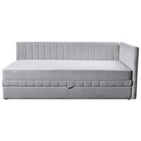 SCHLAFSOFA Chenille, Jacquard Hellgrau  - Hellgrau/Schwarz, Design, Kunststoff/Textil (212/83/99cm) - MID.YOU