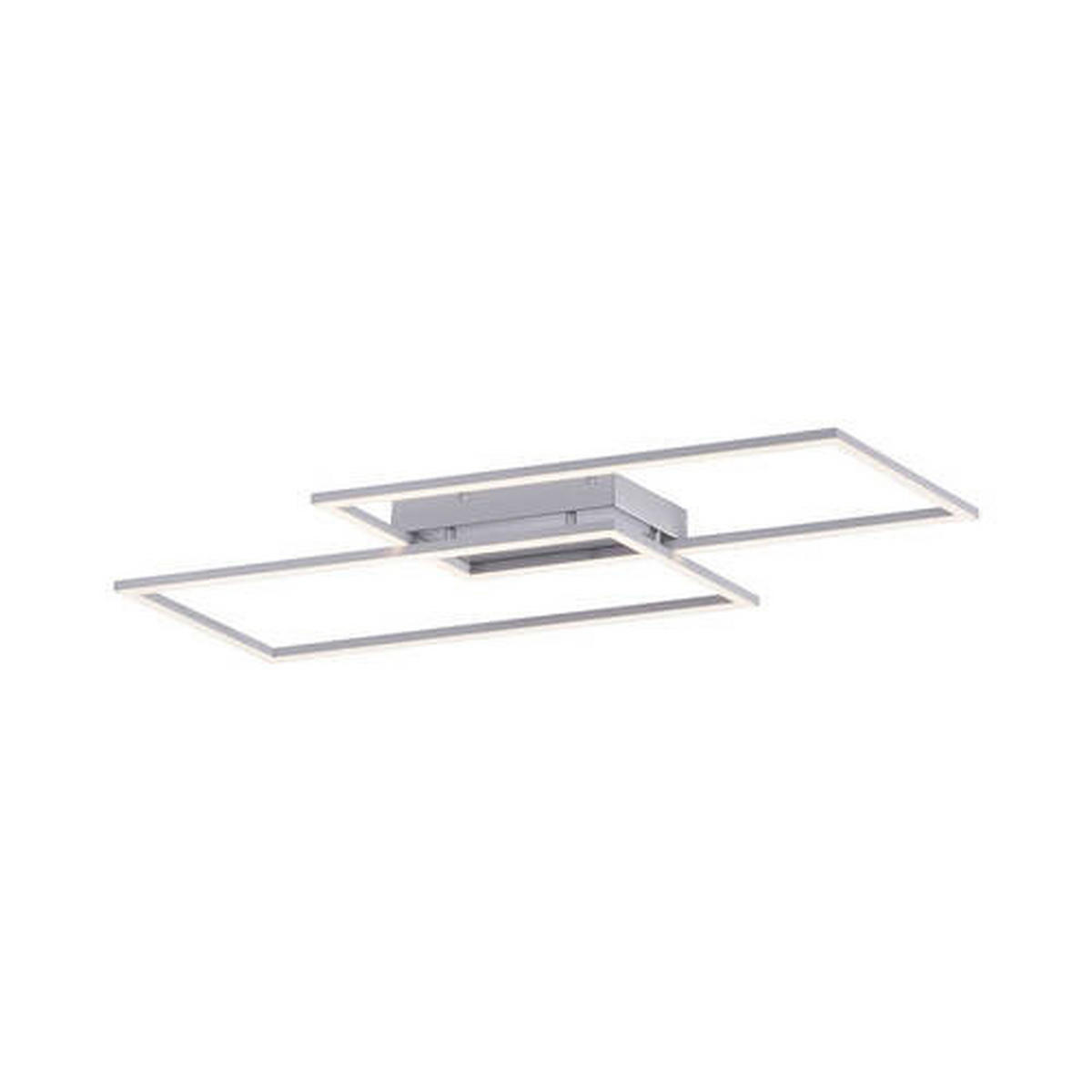LED-DECKENLEUCHTE Inigo 83,6/24,2/6,8 cm   - Chromfarben/Nickelfarben, Design, Kunststoff/Metall (83,6/24,2/6,8cm) - Paul Neuhaus