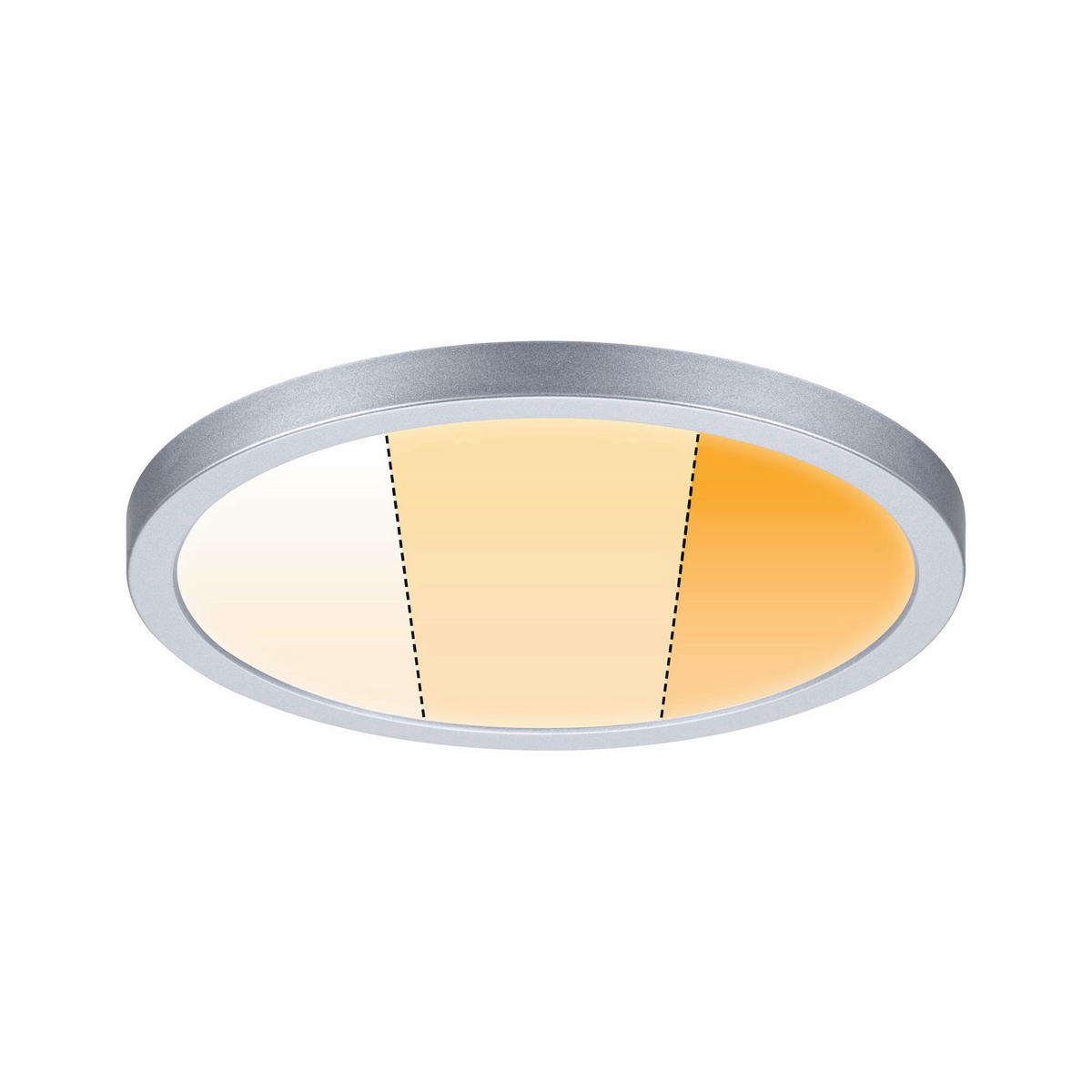 LED-PANEEL  - Chromfarben, Basics, Kunststoff (17,5/1cm) - Paulmann