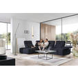 ECKSOFA in Struktur Schwarz  233/313 cm  - Schwarz, Design, Kunststoff/Textil (233/313cm) - Emilio Belluti