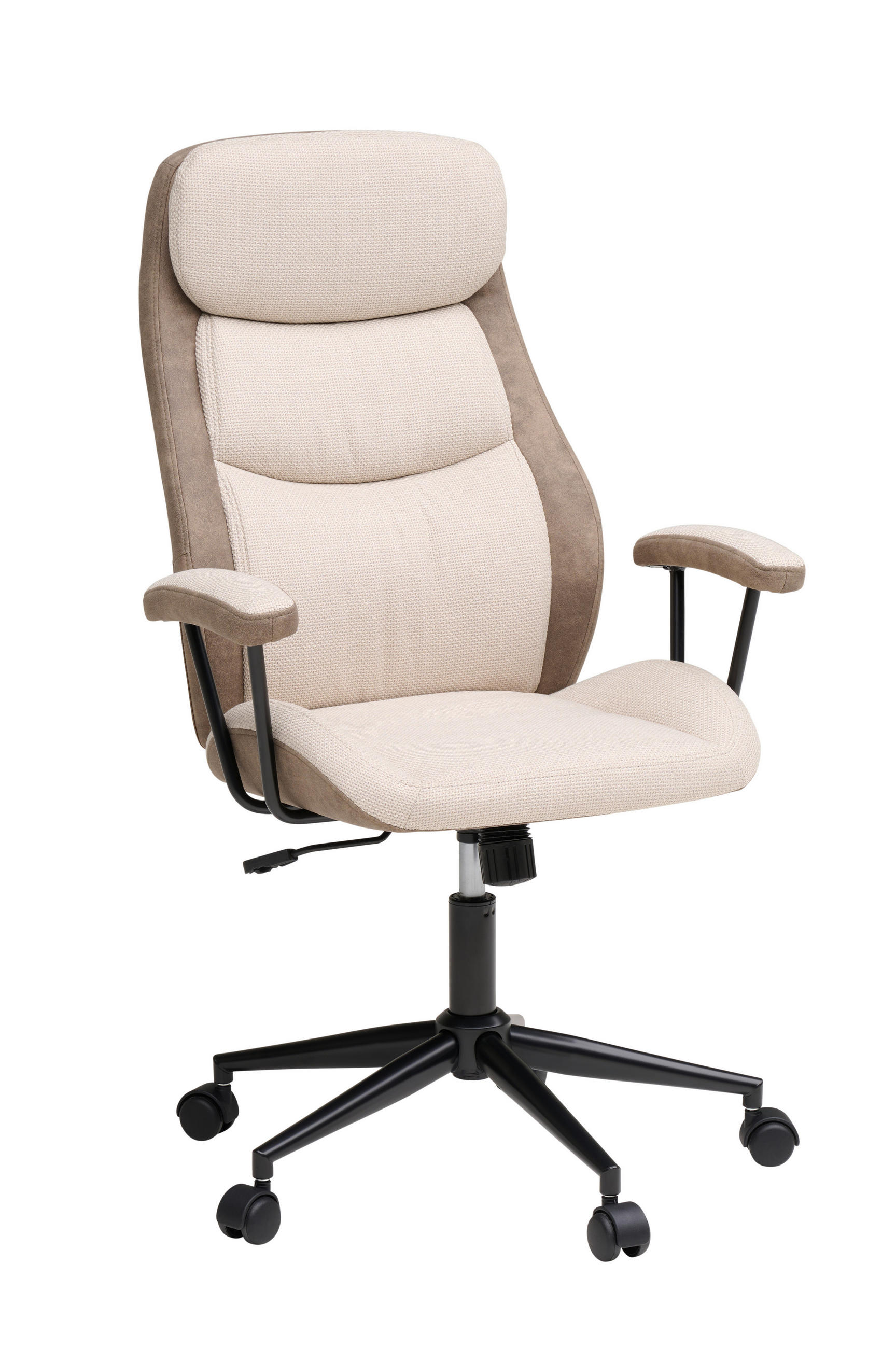 MID.YOU OTOČNÁ ŽIDLE, tkaná látka, béžová