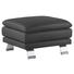 Ecksofa Echtleder Rücken echt - Schwarz/Alufarben, Design, Leder/Metall (220/246cm) - Celina Home