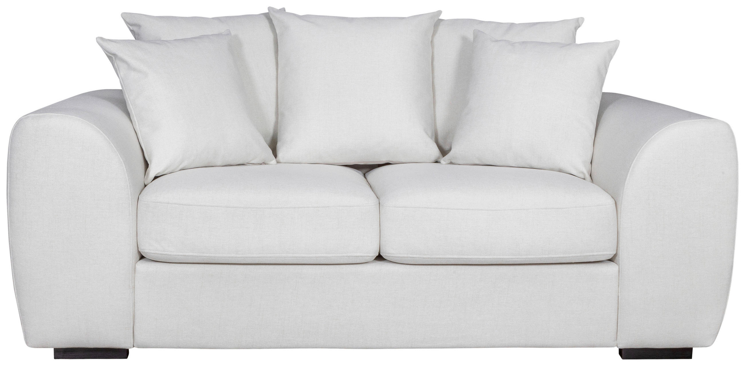 2-SITS SOFFA i trä, textil ljusgrå  - ljusgrå/svart, Klassisk, trä/textil (192/85/100cm) - Carryhome