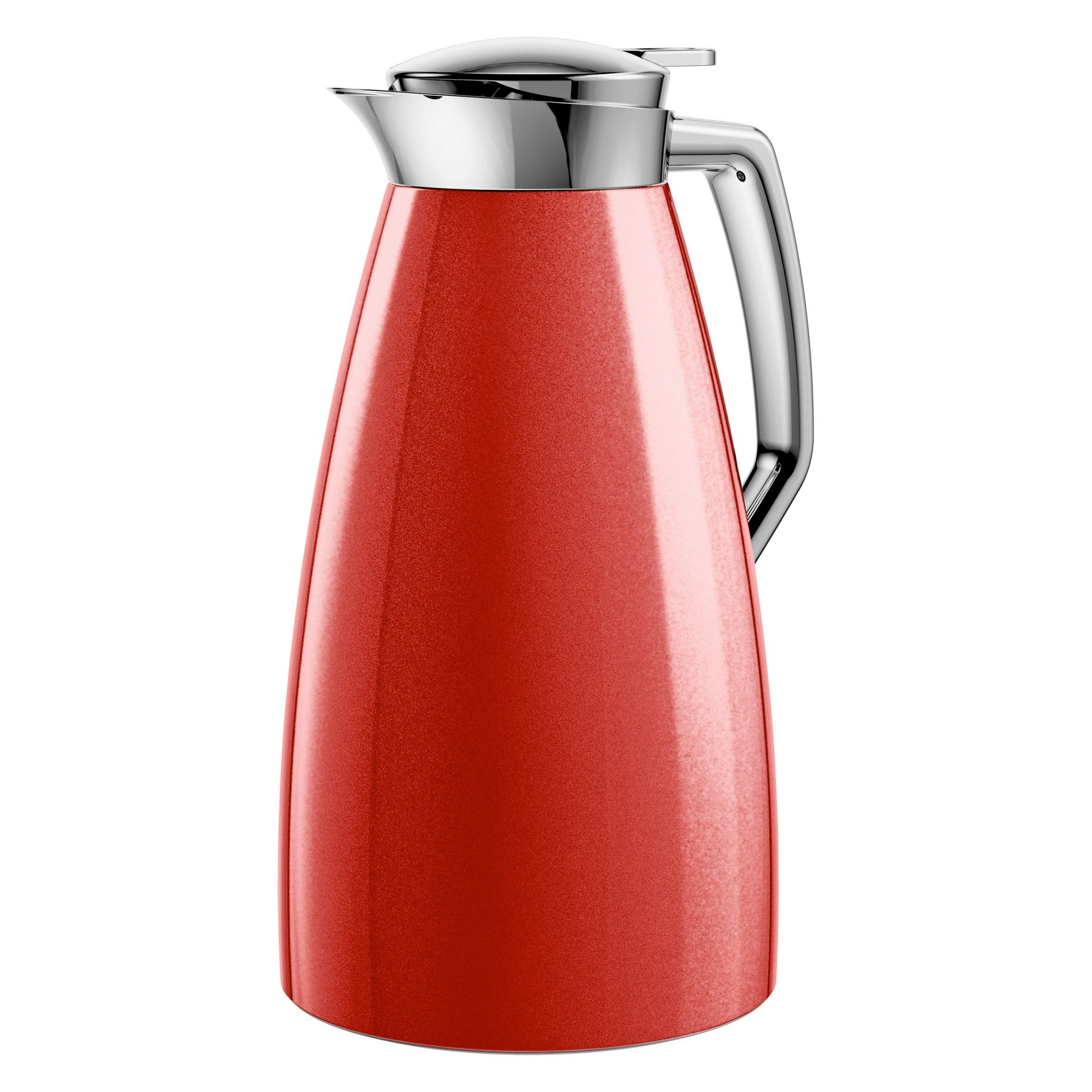 ISOLIERKANNE 1 l  - Rot, Basics, Metall (1l) - Emsa