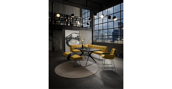 ARMLEHNSTUHL  Stoffauswahl Feincord  - Schwarz/Grün, Design, Textil/Metall (63/90/69cm) - Johann Jakob