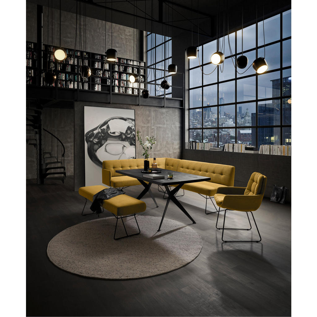 Thumbnail - Johann Jakob Eckbank, Grün, Textil, 6-Sitzer, 232x180 cm, Goldenes M, DGM-Emissionslabel, DGM-Klimapakt, Oeko-Tex® Stand...