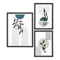 SET FOTORAMAR  - svart, Basics, trämaterial/glas