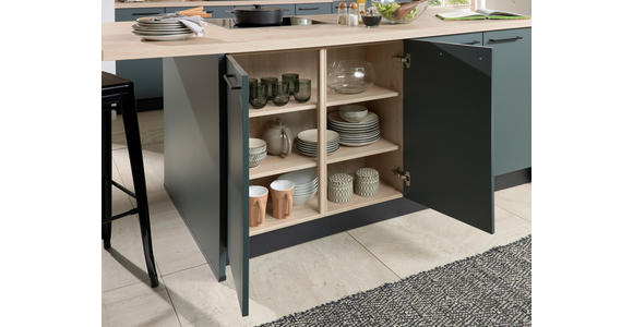 EINBAUKÜCHE - Grün, Design, Holzwerkstoff - Dieter Knoll