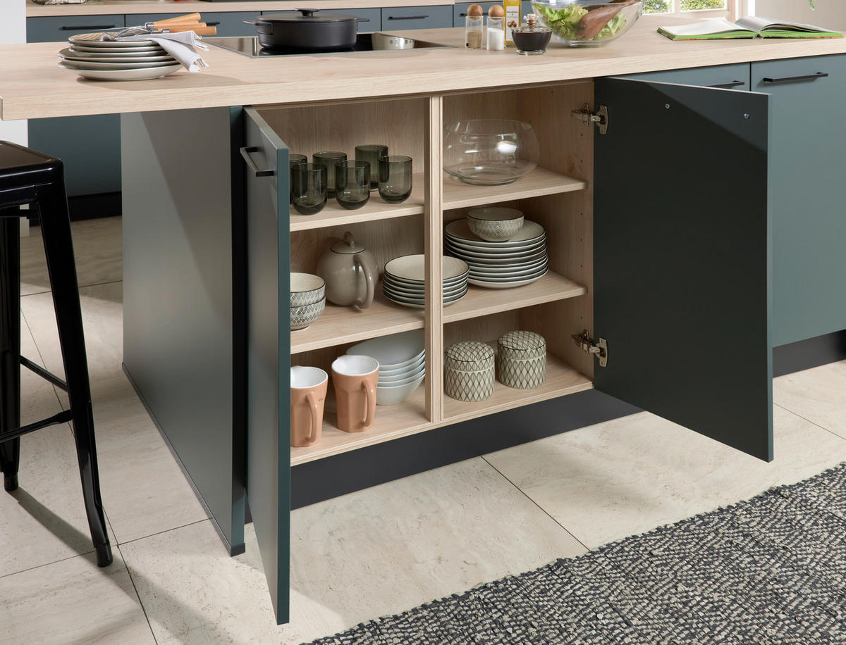 EINBAUKÜCHE   - Grün, Design, Holzwerkstoff - Dieter Knoll