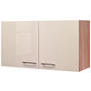 KÜCHENOBERSCHRANK 100/54,8/32 cm  in Kaschmir, Sonoma Eiche  - Kaschmir/Edelstahlfarben, MODERN, Holzwerkstoff/Metall (100/54,8/32cm) - FlexWell