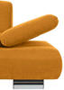 2,5-SITZER Velours Gelb  - Gelb, Design, Textil/Metall (221/76/90cm) - Max Winzer