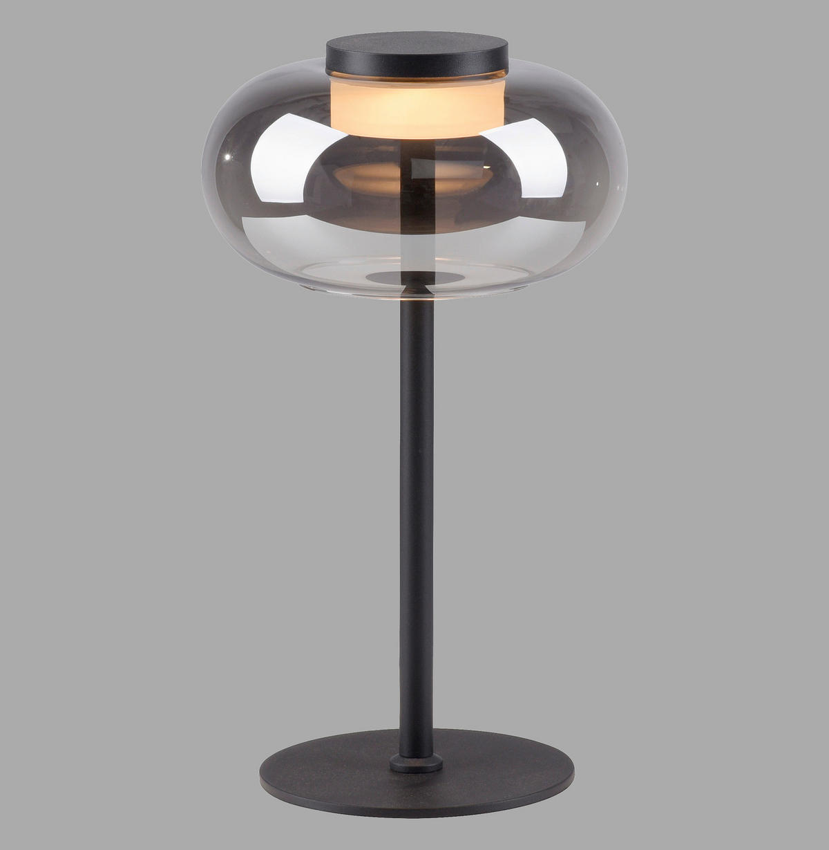 LED-TISCHLEUCHTE 20/20/33 cm   - Schwarz, Design, Glas/Kunststoff (20/20/33cm) - Schöner Wohnen
