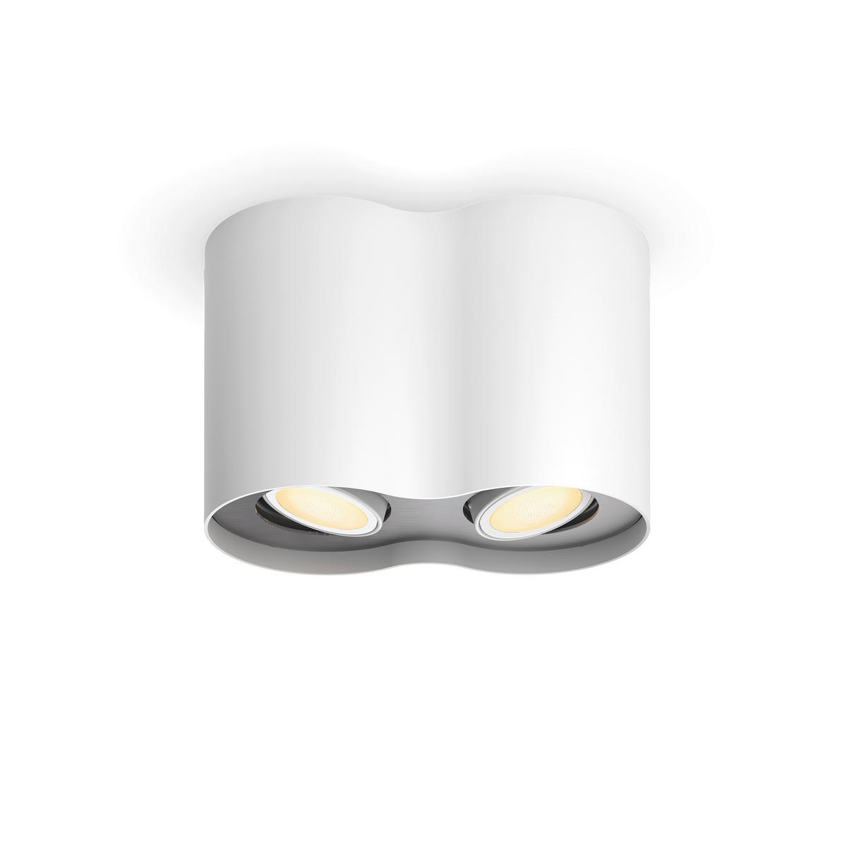 LED-STRAHLER Pillar 19,3/12/10,3 cm   - Weiß, Basics, Metall (19,3/12/10,3cm) - Philips HUE