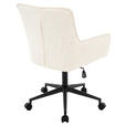 DREHSTUHL  in Webstoff Creme, Schwarz  - Creme/Schwarz, Design, Kunststoff/Textil (60/86/96/57cm) - Carryhome