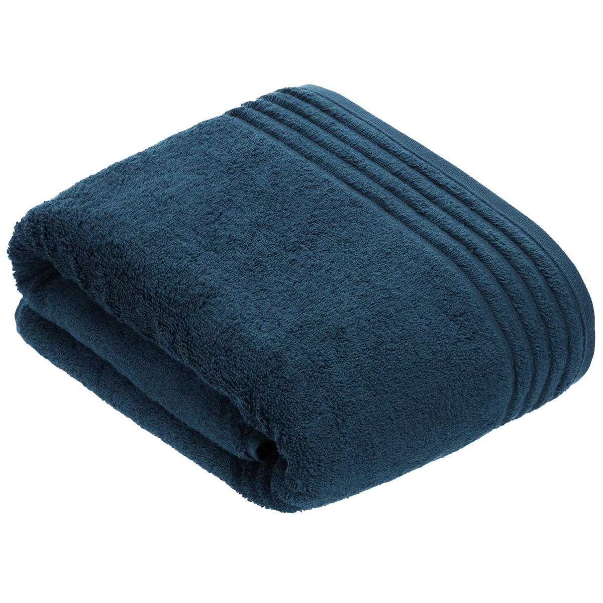 BADETUCH Vienna Style Supersoft Blau 80/160 cm  - Blau, Basics, Textil (80/160cm) - Vossen