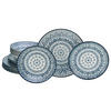 TAFELSERVICE Blau, Multicolor, Weiß Mexico Blue 18-teilig  - Blau/Multicolor, Basics, Keramik - Creatable