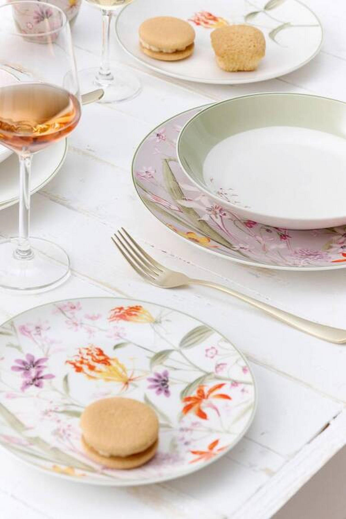 PODŠÁLEK porcelán keramika 15,5 cm - bílá/zelená, Basics, keramika (15,5cm) - Ritzenhoff Breker