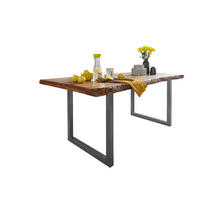 ESSTISCH in Holz 160/90/76 cm  - Akaziefarben/Grau, Konventionell, Holz/Metall (160/90/76cm) - Livetastic