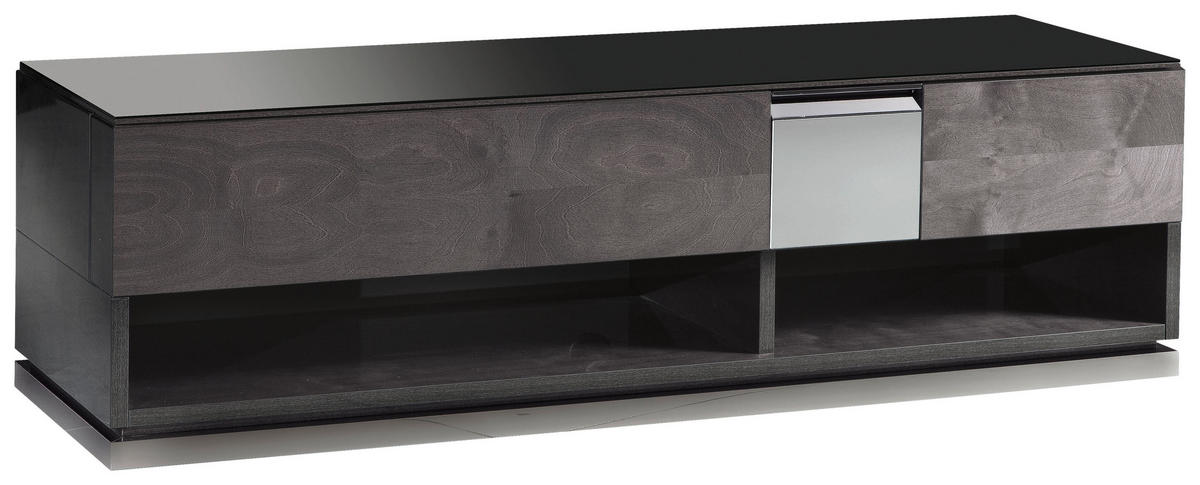 TV-SZEKRÉNY 170/50/53 cm  - fekete, Lifestyle, faalapú anyag/fa (170/50/53cm) - Novel