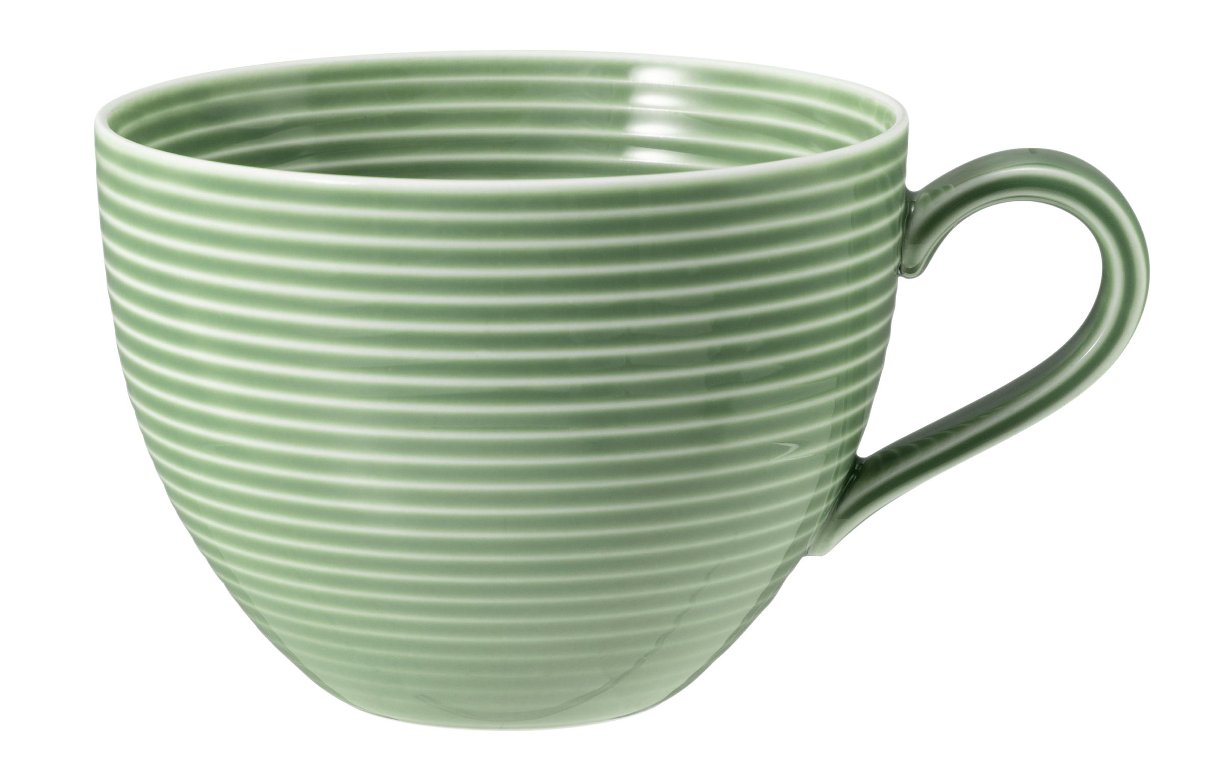 FRÜHSTÜCKSTASSE Beat salbeigrün uni 350 ml  - Mintgrün, LIFESTYLE, Keramik (12,8/10,1/7,3cm) - Seltmann Weiden