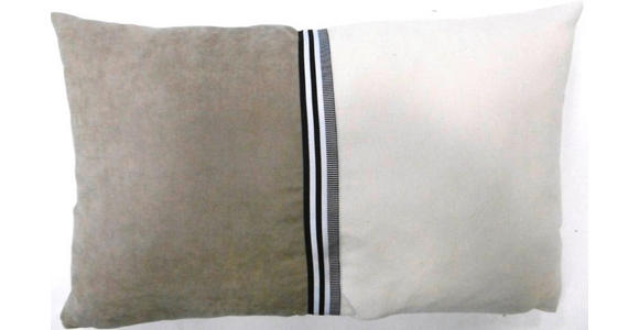 ZIERKISSEN 40/8/60 cm - Graubraun, KONVENTIONELL, Textil (40/8/60cm) - Novel