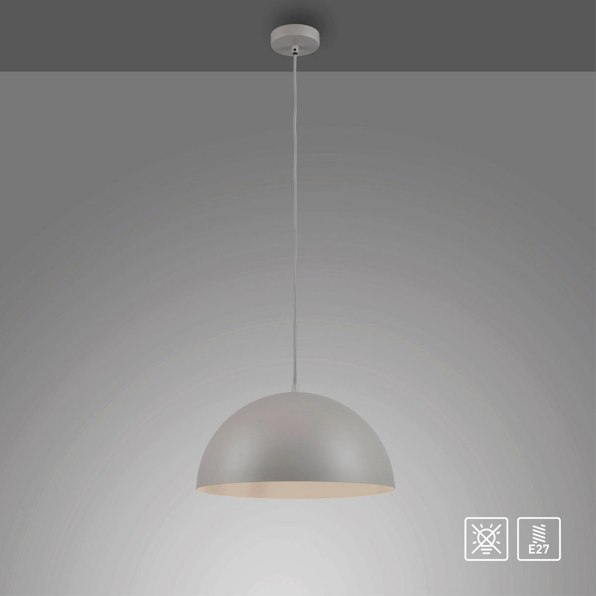 LED-PENDELLEUCHTE SW ALI 38/38/120 cm   - Sandfarben, Design, Kunststoff/Metall (38/38/120cm) - Schöner Wohnen