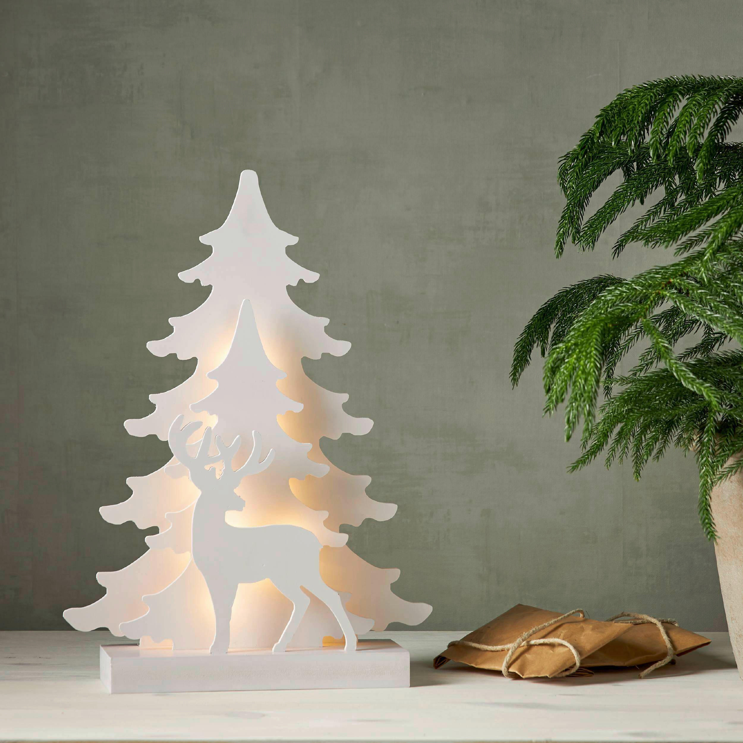 LED-DEKOLEUCHTE 29/8/41 cm   - Weiß, Basics, Holz (29/8/41cm) - Eglo
