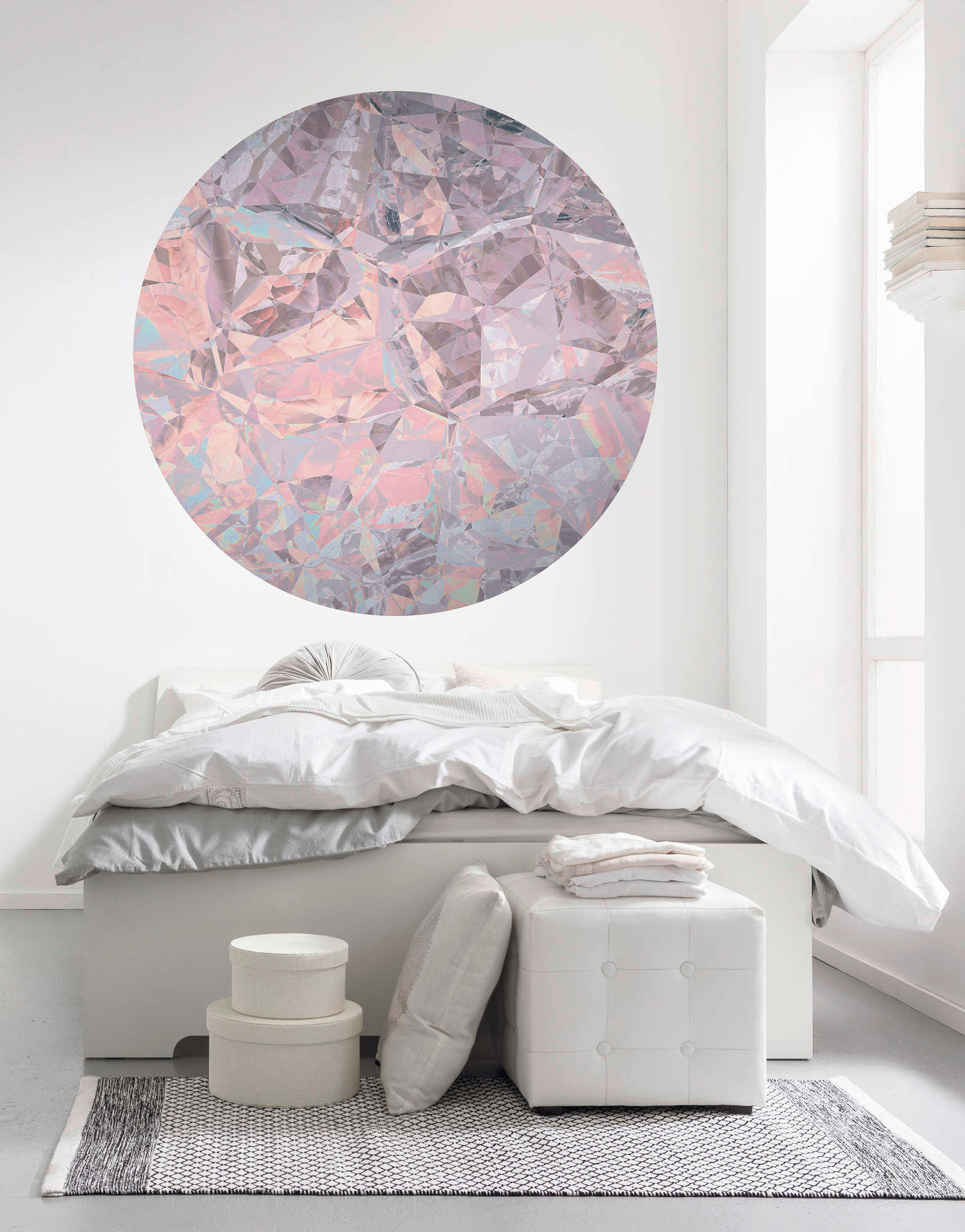 FOTOTAPETE  - Silberfarben/Rosa, Trend, Papier (125cm) - Xora