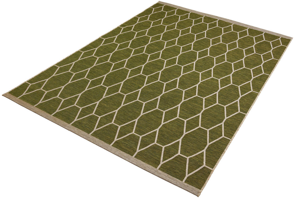 OUTDOORTEPPICH 123/180 cm Olea Olivgrün  - Olivgrün, Trend, Textil (123/180cm) - Dieter Knoll