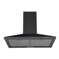 DUNSTABZUGSHAUBE 6091BH  - Schwarz, Basics, Metall (60/58-96/47,5cm) - PKM