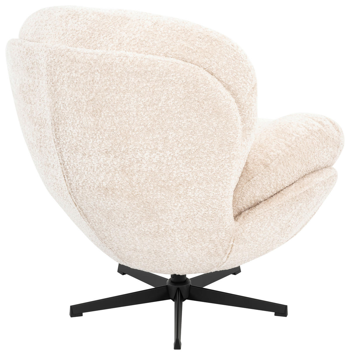 RELAXSESSEL Metall, Textil Schwarz, Beige  - Beige/Schwarz, Basics, Textil/Metall (97/98/93cm) - Carryhome
