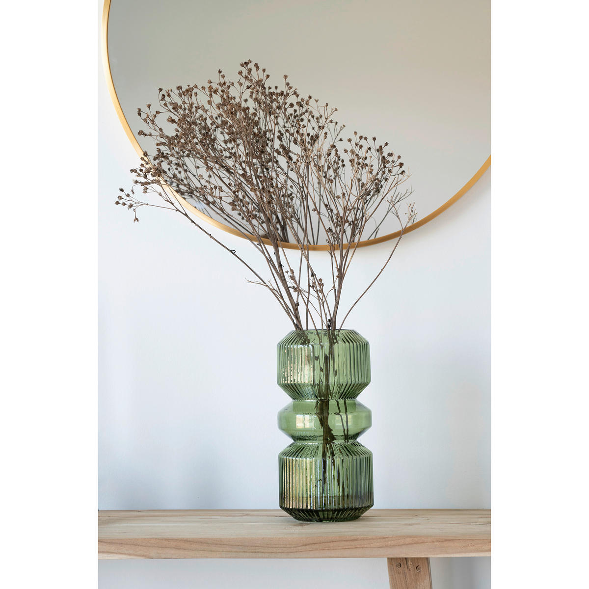 VÄGGSPEGEL 60/60/3 cm    - mässingsfärgad, Basics, metall/glas (60/60/3cm) - Ambia Home